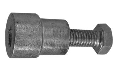 Preview: Mutter für Montage der Zahnstange Zn, D20, L25mm