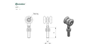 Zweirädriger Rollenapparat mit Kugellage Zn, profi