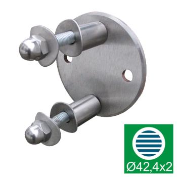 Preview: Wandflansch AISI304, D100/d42,4x2/s51mm