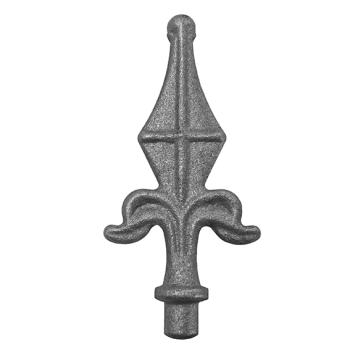 Preview: Geschmiedete Zierspitze h130, b59, n=D12mm