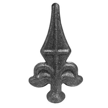 Preview: Geschmiedete Zierspitze h80, b44, n15mm