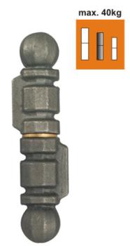 Preview: Halseisenband verziert D25, L130mm