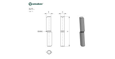 Anschweißband 2-teilig D10, L40mm
