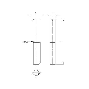 Preview: Anschweißband 2-teilig D14, L100mm