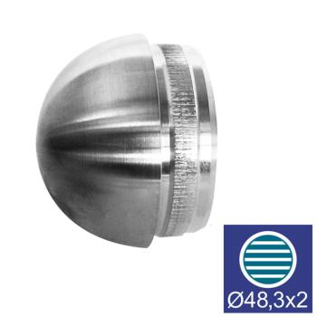 Preview: Blindflansch für Handlauf - Halbrundkopf