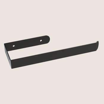 Preview: Papierhandtuchhalter Bügel Bad Toilette WC Metall SCHWARZ / BLU HAND