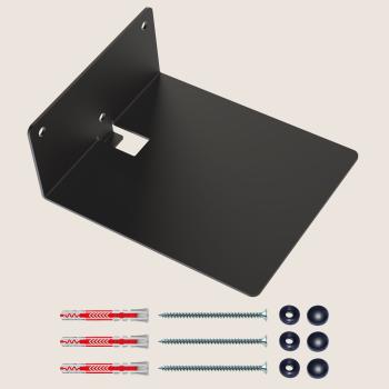 Unsichtbares Regal Bücherregal 125/150 hängend Metallregal Möbel Bücher Wandregal Flur Zimmer Raum LOFT Wohnung SCHWARZ / POLA