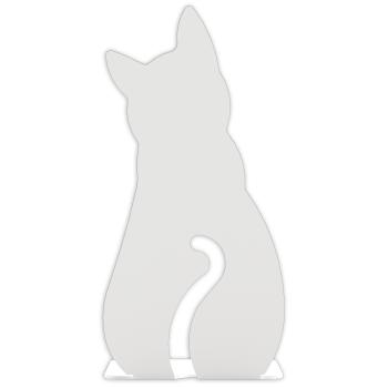 Buchstütze Bücherhalter Design Ständer Bücherregal CAT Bookends für Zuhause Stütze Büro Geschenk WEIß / KATZE