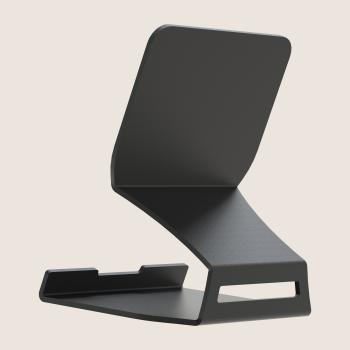 Händy-Ständer Kochbuchständer aus Metall Tablet Smartphone Bücher Unterlage Telefonständer SCHWARZ / FONART