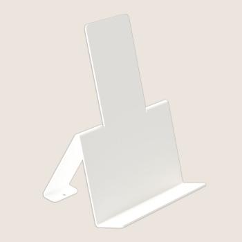 Preview: Händy-Ständer Kochbuchständer aus Metall Tablet Smartphone Bücher Unterlage Telefonständer WEIß / COOK