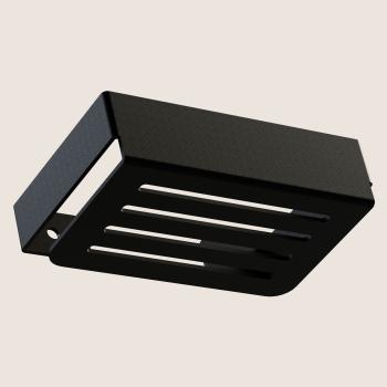 Seifenschale Bad Seife Toilette Badezimmer Hand Waschen WC Edelstahl SCHWARZ / CLARTE