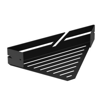 Preview: Eckregal Seifenschale Ablage Dusche Bad Toilette Badezimmer Waschen WC Edelstahl SCHWARZ / CLARTE