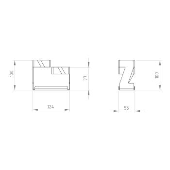 Preview: Zahnbürstenhalter Bad Toilette Badezimmer Zahnpaste Waschen WC Edelstahl SCHWARZ / CLASS