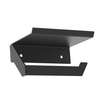 Toilettenpapierhalter mit Ablage Papierhalter Toilette Badezimmer WC Edelstahl SCHWARZ / CLASS