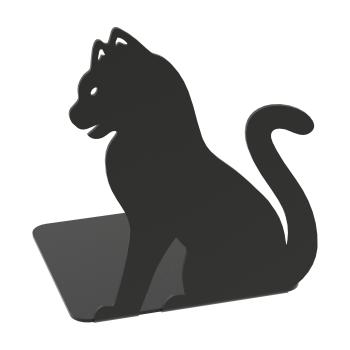 Buchstütze Bücherhalter Design Ständer Bücherregal CAT Bookends für Zuhause Stütze Büro Geschenk SCHWARZ / KATZE 4