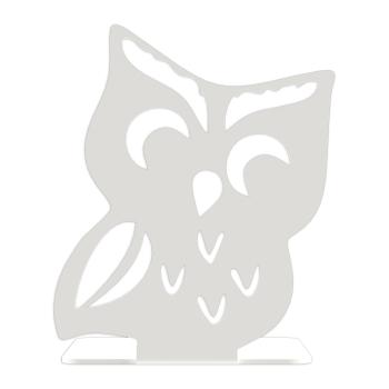 Buchstütze Bücherhalter Design Ständer Bücherregal EULE Bookends für Zuhause Stütze Büro Geschenk WEIß / OWL 3