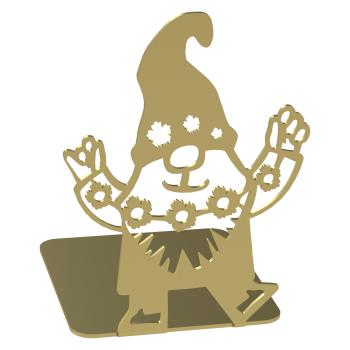 Buchstütze Bücherhalter Design Ständer Bücherregal WICHTEL Kinergarten Bookends für Zuhause Stütze Büro Kinder Geschenk GOLD / ZWERG 1