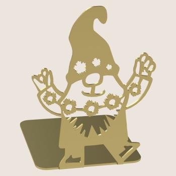 Buchstütze Bücherhalter Design Ständer Bücherregal WICHTEL Kinergarten Bookends für Zuhause Stütze Büro Kinder Geschenk GOLD / ZWERG 1