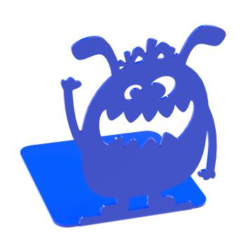 Buchstütze Bücherhalter Design Ständer Bücherregal Kinergarten Bookends für Zuhause Stütze Büro Kinder Geschenk WEIß / MONSTER