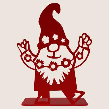 Preview: Buchstütze Bücherhalter Design Ständer Bücherregal WICHTEL Kinergarten Bookends für Zuhause Stütze Büro Kinder Geschenk ROT / ZWERG 1