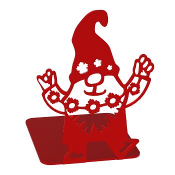 Buchstütze Bücherhalter Design Ständer Bücherregal WICHTEL Kinergarten Bookends für Zuhause Stütze Büro Kinder Geschenk ROT / ZWERG 1