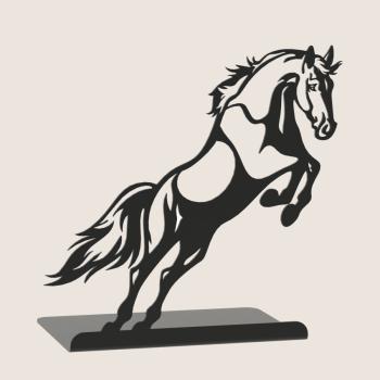 Preview: Buchstütze Bücherhalter Design Ständer Bücherregal Bookends Horse für Zuhause Stütze Büro Geschenk SCHWARZ / PFERD 1