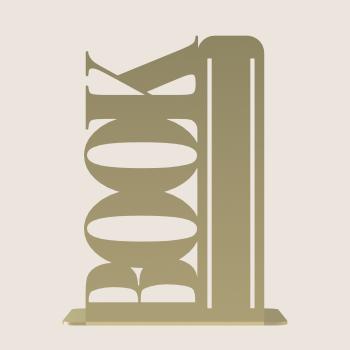 Preview: Buchstütze Bücherhalter Design Ständer Bücherregal Bookends für Zuhause Stütze Büro Geschenk GOLD/ BOOK