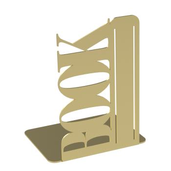Buchstütze Bücherhalter Design Ständer Bücherregal Bookends für Zuhause Stütze Büro Geschenk GOLD/ BOOK
