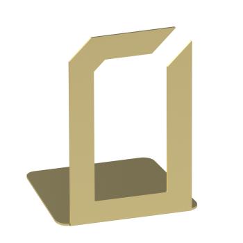 Buchstütze Bücherhalter Design Ständer Bücherregal Bookends Buch eckig für Zuhause Stütze Büro Geschenk GOLD / QUAD