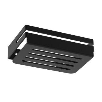 Preview: Seifenschale Bad Seife Toilette Badezimmer Hand Waschen WC Edelstahl SCHWARZ / SAVON