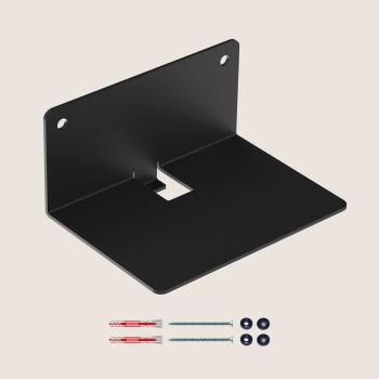 Unsichtbares Regal Bücherregal 125/90 hängend Metallregal Möbel Bücher Wandregal Flur Zimmer Raum LOFT Wohnung SCHWARZ / POLA