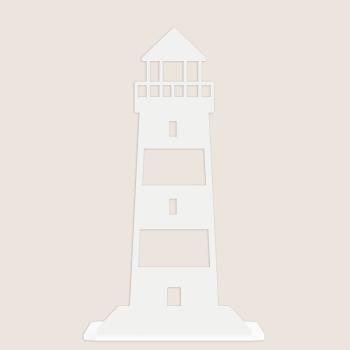 Preview: Buchstütze Bücherhalter Design Ständer Bücherregal Bookends Buch See für Zuhause Stütze Büro Geschenk WEIß / LEUCHTTURM