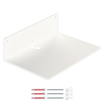 Unsichtbares Regal Bücherregal 200/150 hängend Metallregal Möbel Bücher Wandregal Flur Zimmer Raum LOFT Wohnung WEIß / POLA