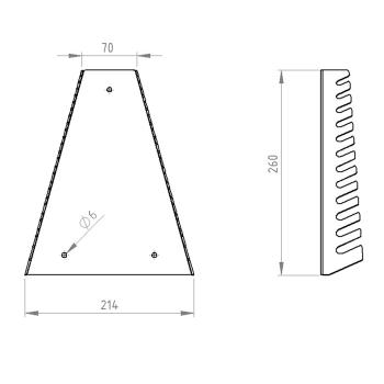 Preview: Werkstattschlüsselhalter Halter für Schraubenschlüssel Heimwerken Garage Garten Metall GRAPHIT / HANTERA