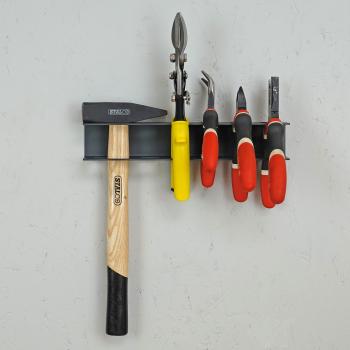 Preview: Werkzeughalter für die Werkstatt Heimwerken Garage Garten Axt Zange Metall GRAPHIT / HANTERA