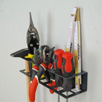 Preview: Werkzeughalter für die Werkstatt Heimwerken Garage Garten Axt Zange Anthrazit Metall GRAPHIT / HANTERA GROß