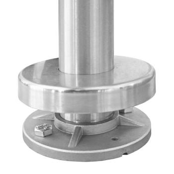 Edelstahl V2A Pfosten H 300/200/150 mm Brüstungserhöhung Geländer Erhöhung Mauer Brüstung Reling