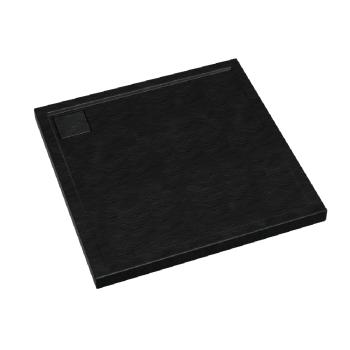 Stabilsound Plus Atira Verbundduschwanne schwarz 90x90x5 cm, quadratisch