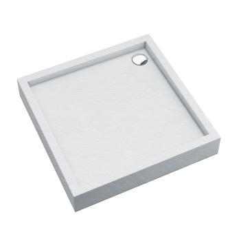 Acryl-Duschwanne integriert mit stabilisierendem und schalldämmendem Boden Stabilsound Plus Silas Weiß 90x90x16 cm, quadratisch