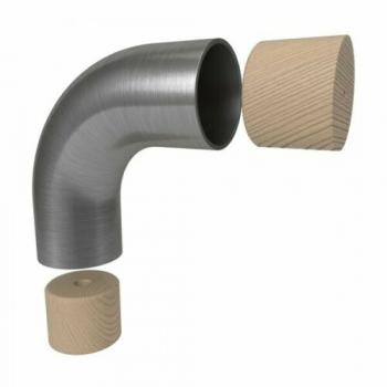 Holz Edelstahl Loft Industrial Geländer Schwarz Teile Handlauf Pfosten Eiche