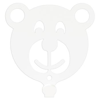 Preview: Kleiderhaken Kleiderbügel Kinder Haken WEIß Tiere aus Metall, für Eingang, Flur, Schlafzimmer, Kinderzimmer Kindergarten / TEDDYBÄR