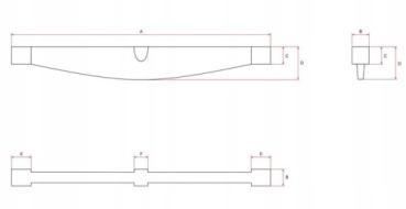 Preview: Gitterrost, Träger 370 Mm. H0455