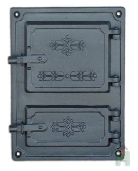 Preview: Küchentür aus Gusseisen Dpk4 375x275, H1605