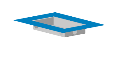 Preview: Ablaufbox für Duschwannen und Badewannen 47,5x28x7,5 cm Hermetische Box Safety Box für Abfluss Ablaufsystem