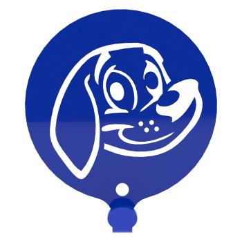 Preview: Kleiderhaken Kleiderbügel Kinder Haken BLAU Tiere aus Metall, für Eingang, Flur, Schlafzimmer, Kinderzimmer Kindergarten / HUND