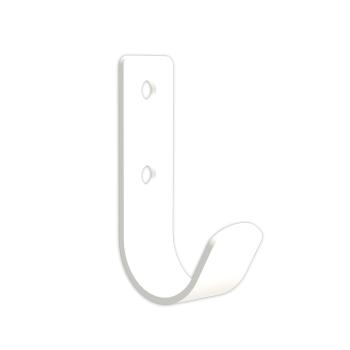 Kleiderhaken Garderobenleiste Hakenleiste Weiß aus Metall, Bügel für Eingang, Flur, Schlafzimmer, Flurgarderobe / JUNA