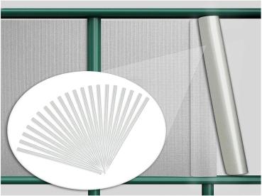 PVC Premium Sichtschutz Streifen Zaunblende Doppelstabmatte Zaunfolie 1200g/m²
