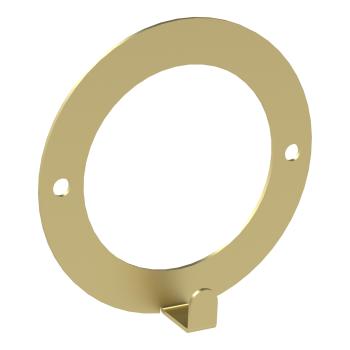 Kleiderhaken Garderobenleiste Hakenleiste Kreis Rund GOLD - 10 cm - aus Metall, für Eingang, Flur, Schlafzimmer, Flurgarderobe / RING