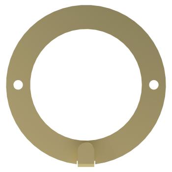 Preview: Kleiderhaken Garderobenleiste Hakenleiste Kreis Rund GOLD - 10 cm - aus Metall, für Eingang, Flur, Schlafzimmer, Flurgarderobe / RING