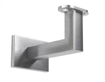 Preview: LED Handlaufhalter INOX Halter mit Loch für Led Wandhalter inkl. Abdeckrosette